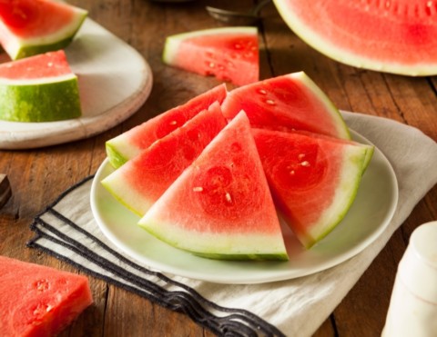 Sliced Watermelon on the table